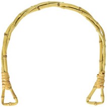Sunbelt Fasteners Twisted Bamboo Bag Handle 5-1/2” Half Round-Natural, 1