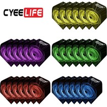 룰렛돌림판 다트 CyeeLife-다트 비행 표준 색상 애완 동물 다트 깃털 야외 날개 꼬리 혼합 패턴 30 개, 30PCS 8