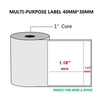 포토프린터 블루투스 라벨 미니 휴대용 영수증 휴대 전화 안드로이드, 라벨 10rolls40x30mm, 협력사