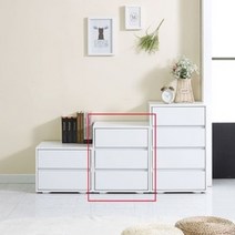 500 3단 원룸서랍장 아기옷서랍장, 화이트네이비