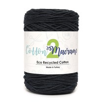 [니뜨]코튼 마크라메2실(250g) (10+1) + 도안제공(QR), 12_네이비