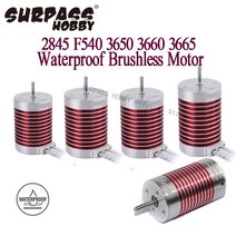 원격 조종 RC SURPASS HOBBY 2845 F540 3650 방수 브러시리스 모터 60A ESC for Car 1/10 1/12 1/14 Wltoys Racing Off-R, [08] 3650 1650KV 3.175mm