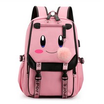 여행용 세트 커비 스타 여성 배낭 학생 백 팩 어린이 책가방 여행 책 가방 USB 충전 Mochila, [06] 13