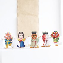 [홈앤스쿨] 두근두근아트 DIY 탈춤 나무 인형 만들기, 목중