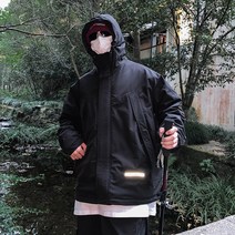 스키복 커플 겨울 패딩 코트 남 겨울 두꺼운 바람막이 패딩 힙합 아웃도어 방수 등산 스키복