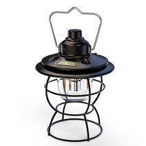 캠핑등 4400mAh 레트로 휴대용 캠핑 랜턴 야외 등유 빈티지 캠프 램프 3 가지 조명 모드 텐트 하이킹 등산, 07 Black 3000mAh, 07 Black 3000mAh