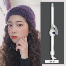 단발 웨이브 헤어 스타일 초소형 사이즈다 남자 좋아 볼륨 뽀글이예요 머리 9mm기 나사가 신 파마 터들 양모를 머리. 컬링기, 16Mm 화이트, 하나