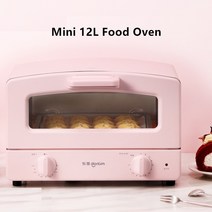 서진이네 전기오븐 가정용 전기 식품 오븐 220V 12L 자동 빵 베이킹 기계 빠른 가열 쉬운 작동 미니 쿠키 베이커, 220V_EU, 220V+EU