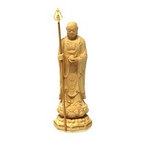 지장보살 입상(황양목) - 미니불상 목공예 불교장식용품 캐릭터장식품, 단품
