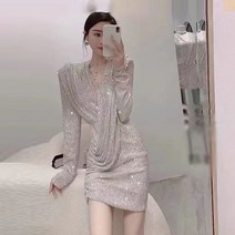 urkoteer프렌치원피스 여성 고급스러운 핫픽스 드레스w-19