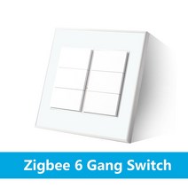 Zemismart-Tuya Zigbee 스마트 브라질 소켓 및 조명 스위치 1/2/3/4/6 Gangs Alexa Google 홈 음성 제어 1, 07 Zigbee 6-Gang Switch