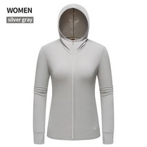 사계절캠핑 긴 소매 자외선 야외 낚시 얇은 해변 여름, 20.women grey - L