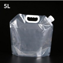 캠핑 5L/10L 접이식 휴대용 야외 물 주머니 플러스 사이즈 안전 식수 컨테이너 생존 도구 캠핑 하이킹 액, 04 White 5L