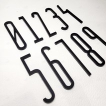 아크릴 스카시 숫자 넘버 레터링 DIY 문패 도어사인, 7