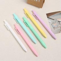 파스텔 볼펜 검정색 잉크펜 문구 사무 오피스용품 필기도구 필기류 다꾸용 학용품, 블루