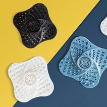 퍼니싱굿즈 흡착 클린 실리콘 배수구 거름망 하수구커버 머리카락필터 싱크대 세면대, 1개, 화이트