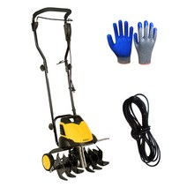2세대 2400w 6중날 밭가는 기계 텃밭 관리기 밭갈이 로터리 전기 풀제거 흙갈이 농업용 경작기 밭관리기 농기구 포터블 경운기 잡초 제거기 미니관리기, 2400w 6중날 + 10m리드선