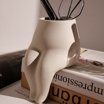 북유럽 인테리어장식 홈데코 오브제 인체 도자기화병 꽃병, 2.TYPE2 14.5*10CM