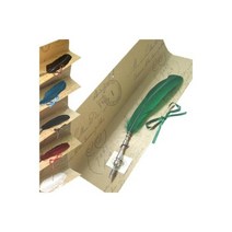 루비나또 딥핑용 퀼펜 + 메탈닙 (6가지 색상)(잉크미포함), 1개, 화이트