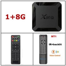 DivX 스마트 TV 박스 안드로이드 10 X96Q 2.4G 와이파이 Allwinner H313 쿼드 코어 1G 8G 2GB 16GB 1080P 미디어 플레이어 X96 Q 4K, 1G 8G MT1