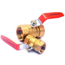KS인증품 황동 볼밸브 신주 나사 볼 밸브 8A 10A 15A 20A 25A 32A 40A 50A 배관 수도 파이프 밸브 나비밸브 배수 볼코크 콕크 석유 공업용 냉온수 냉수 온수, 볼밸브 40A