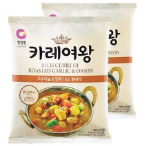 청정원 카레여왕 구운마늘&양파, 2개, 108g