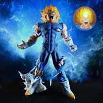 27cm 드래곤 볼 Z 베지타 피규어 자기 파괴 애니메이션 피규어 인형 감 선물, with led head, With retail box