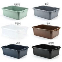 PLATAPIO 박스형 트레이 식기수거함 설겆이통 식기 수거박스 1개 색상선택, 수거박스-회색
