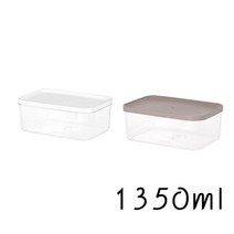 심플 냉장고 소분용기 5호 3개입 주방 정리 보관 밀폐, 브라운