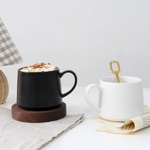 코지테이블 무광 보틀 머그 350ml, 블랙