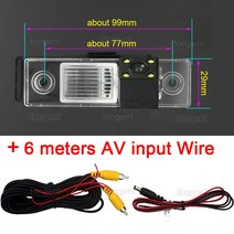 자동차 후면보기 후방 주차 카메라 모니터 CHEVROLET EPICA/LOVA/AVEO/CAPTIVA/CRUZE/LACETTI HRV/SPARK 무선, 01 4led Rear Camera