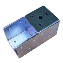 상단마감형 조립식 사각파이프 조인트 2-118 (앙카 피스 겸용 연결구) (30/40/50각), 50 x 50 x 3T, 50 x 50 x 3T