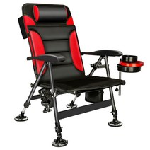 바다낚시의자 각도조절 높이조절 오리발 접이식 간이 캠핑 휴대용 56, 세트메뉴, 붉은색