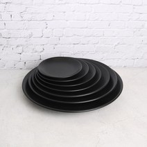CRAART 블랙 호텔웨어 한식 접시 7size, 9인치