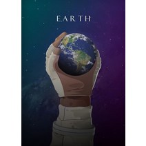 플라네타리움 오로라 별자리 무드등 태양계 우주 은하 크리 에이 티브 공간 지구 캔버스, 50x75cm 프레임 없음, 그림 6