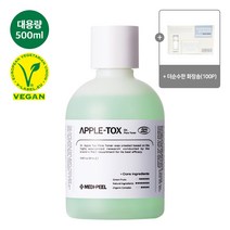 대용량 메디필 풋사과 모공결토너 500ml + 순수한 부드러운 화장솜(100P) / 풋과일로 건강한 턴오버 밸런스를 맞춰주고 채우는 모공 토너, 단품