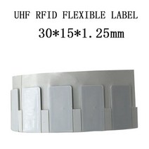 UHF 유연한 라벨 반사 접착 스티커 구리 종이 인쇄 가능한 MR6 칩 rfid 메탈 태그 다양한 색상 탄력성, 03 30x15x1.25mm