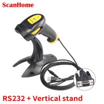 택배스캐너 ScanHome 휴대용 바코드 스캐너 리더 1D 2D QR PDF417 USB RS232TTL 시리얼 SH-410, 13 RS232 Bracket