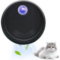 4000mAh 고양이 냄새 청정기 모래 상자 탈취 화장실 충전식 공기 반려동물, Black