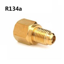 에어컨 냉매 가스 충전기 자동차 냉매 자동차 컨디셔너용 황동 R134A R12 어댑터 퀵 커플 링 1/2 