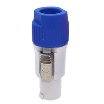 1PC Powercon 커넥터 3 핀 20A 250V 전원 스피커 케이블 남성 플러그 LED 스크린 무대 조명, blue--Gray body
