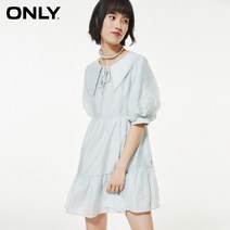 Aug.17 146번 온리 가을 모던 스위트 솔리드 타이 장식 원피스녀Z