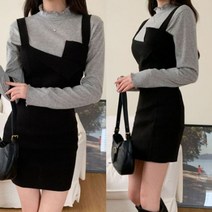 슬림 모직 뷔스티에 미니원피스