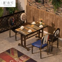 레스토랑 테이블 다이닝 확장형 다용도 업소용 리빙 거실 식탁 테이블, 공식 표준, 테이블1개와의자4개(H자형브래킷)