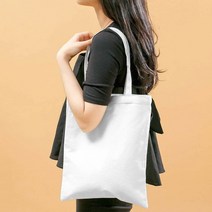무지 에코백 2P 31X36CM 화이트 무지쇼핑백 여성캔버스백