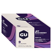 지유에너지 GU Original Sports Nutrition Energy Gel Jet Blackberry 지유 에너지젤 젯 블랙베리 1.1oz(32g) x 24팩, 32g, 24개
