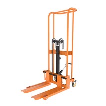 이동식 유압 지게차 수동 소형 리프트카 경량 운반차, 200kg 상승 0.9m 이중 목적, B 200kg 상승 0.9m 이중 목적
