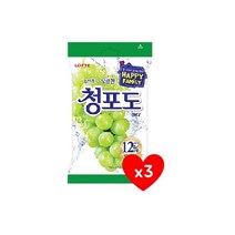 롯데 청포도 캔디 153g 3개 심심풀이 사무실간식 탕비실사탕 유아간식 군것질 졸음방지, 7개