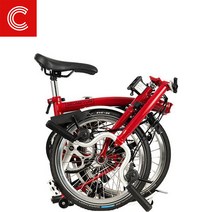 브롬톤 C라인 6단 하우스레드 H바 브롬톤자전거 22년식, 구매자 부담_H6l