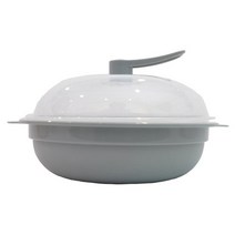 꼬망뜨 전자레인지용 만능찜기 그레이, 230mm x 260 mm x 150mm, 1개